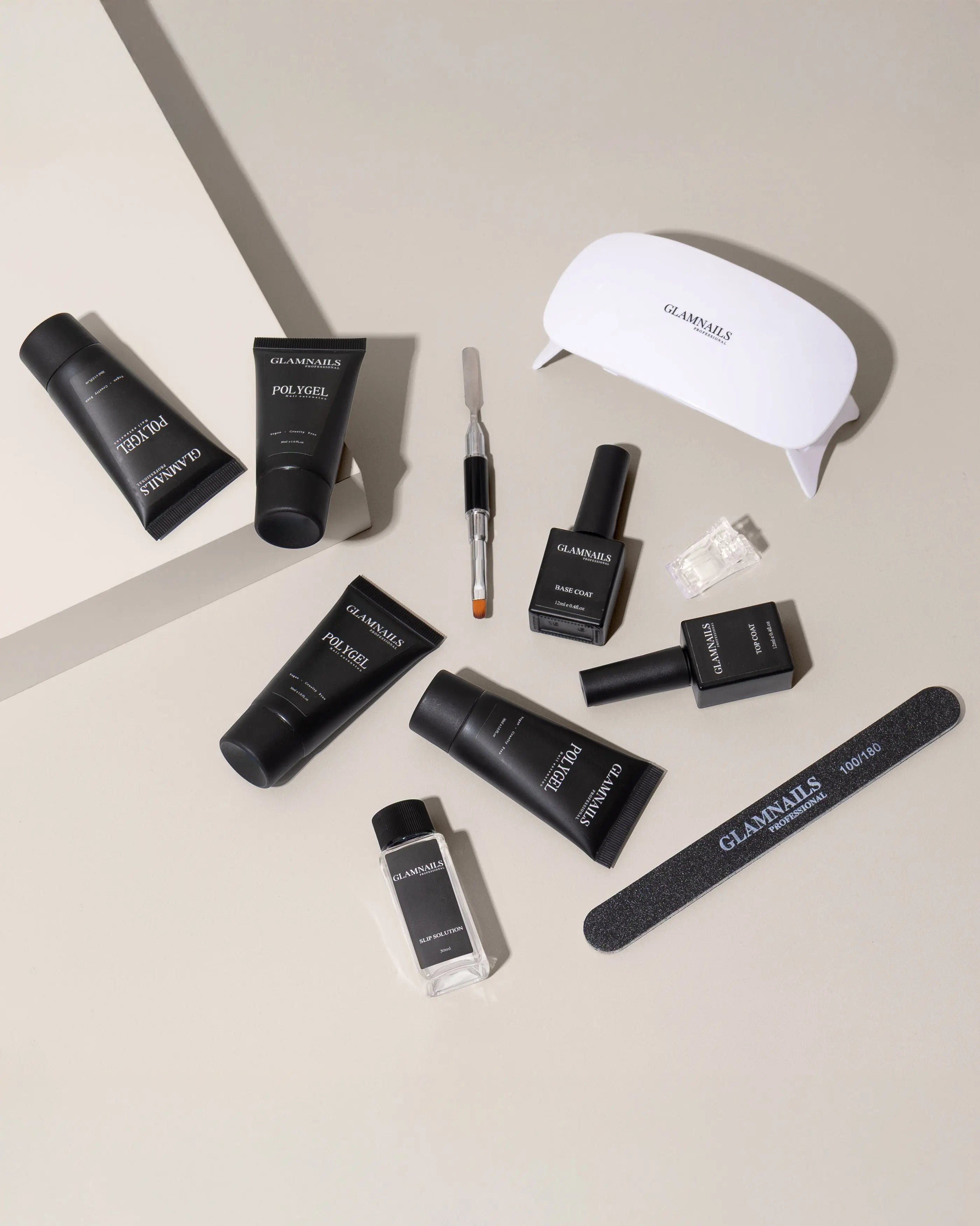 Glamnailsprofessional Salud & belleza > Cuidado de uñas > Gel de uñas Polygel Set de inicio | 2+2 Colores Gratis