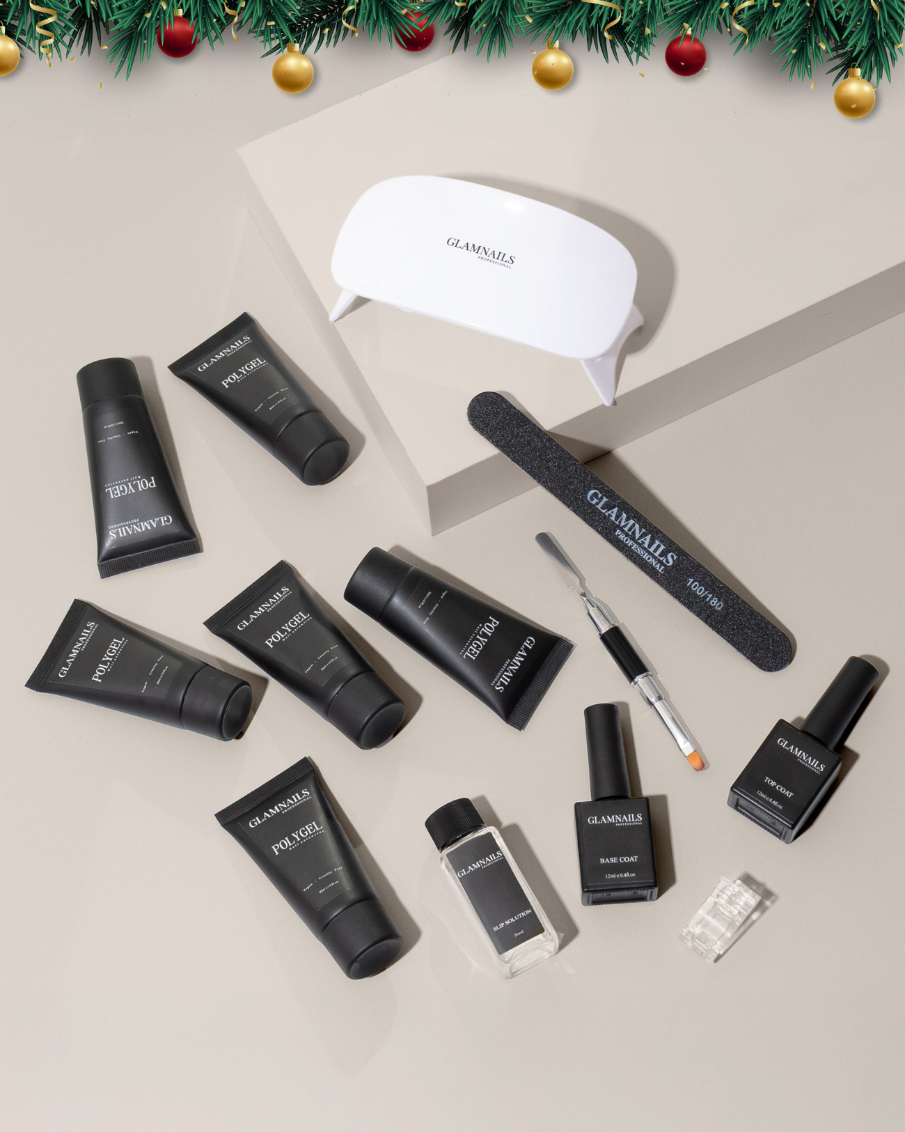 Glamnailsprofessional Gezondheid & beauty > Nagelverzorging > Nagelgel XMAS | Polygel Starterset | 3+3 Gratis Kleuren